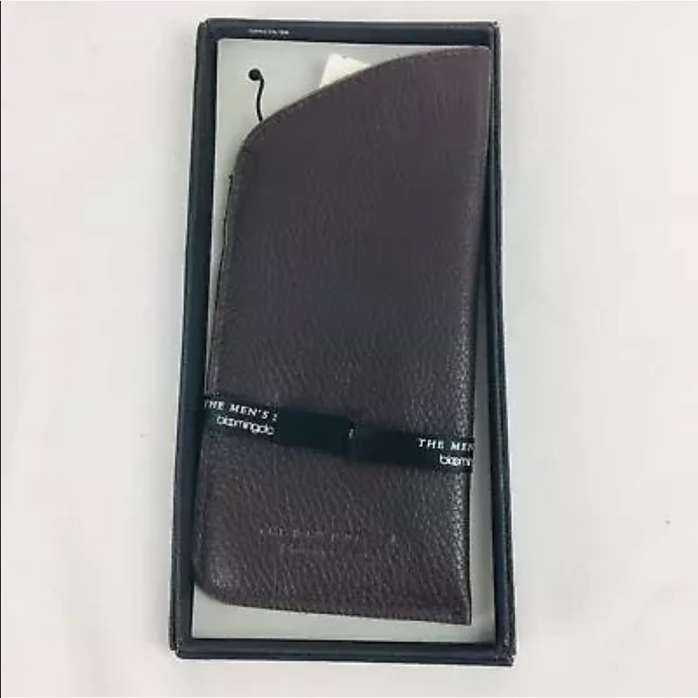 Bloomingdale's Sunglasses Case Soft Brown D15-1